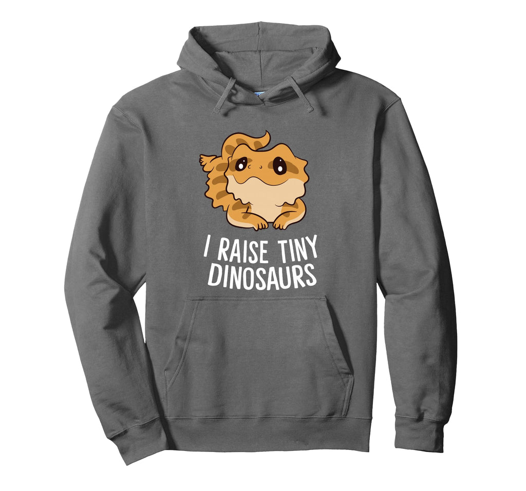 I Raise Tiny Dinosaurs Lizard Bearded Hoodie - Novelty Apparel Unisex - T-Shirt, Sweatshirt, Hoodie