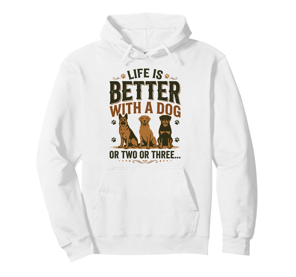 Dog Mom Dog Dad Dog Lover Multi Dog Owner Hoodie - Graphic Print Unisex - T-Shirt, Sweatshirt, Hoodie
