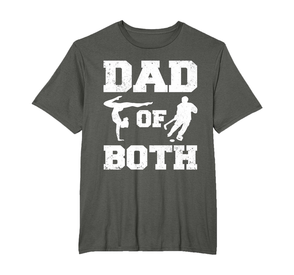 Dad Both Funny Gymnastics Hockey Dad T-Shirt - Fun Novelty Design Unisex - T-Shirt, Sweatshirt, Hoodie