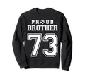 Number 73 Custom Proud Soccer Futbol Sweatshirt - Custom Art Print Unisex - T-Shirt, Sweatshirt, Hoodie