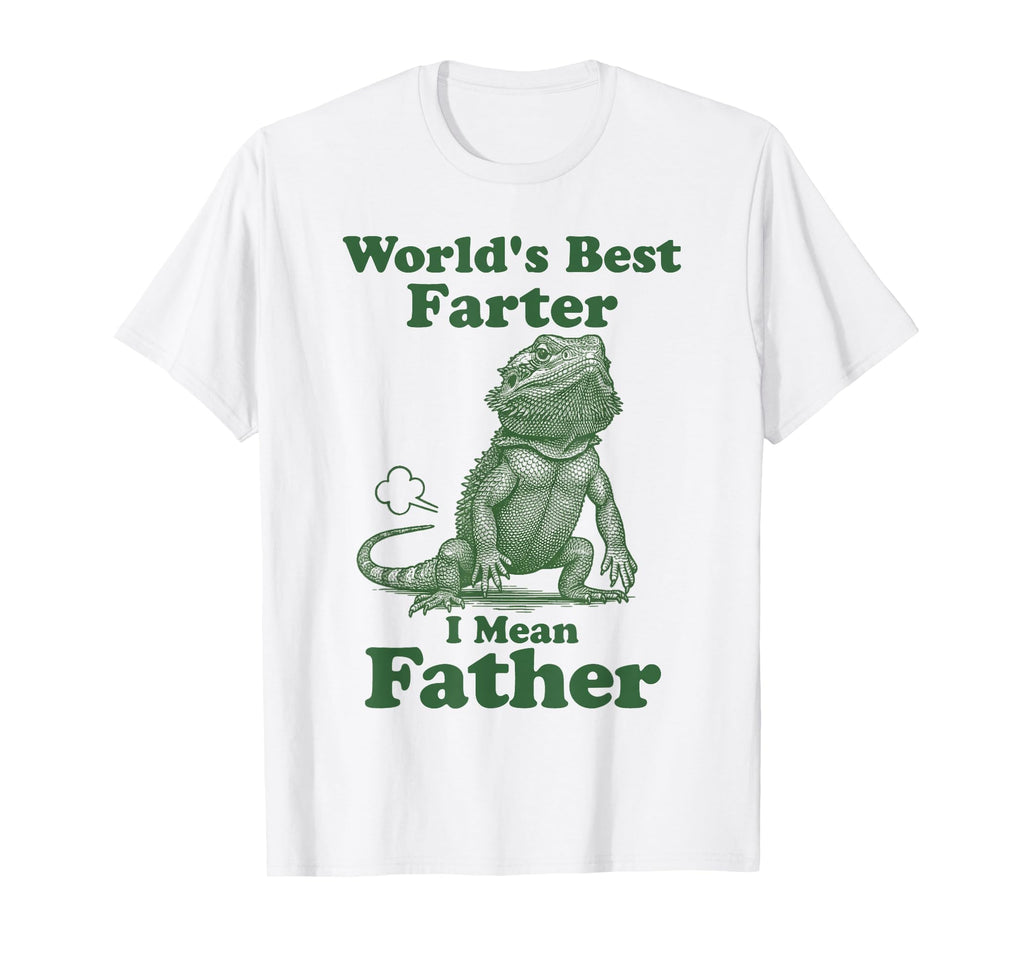 Bearded Dragon Worlds Best Farter Father T-Shirt - Trendy Graphic Unisex - T-Shirt, Sweatshirt, Hoodie