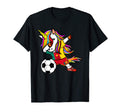Dabbing Unicorn Cameroon Football T-Shirt - Custom Art Print for Adults - T-Shirt, Sweatshirt, Hoodie