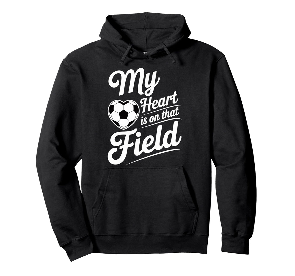 My Heart Is That Field Soccer Player Fan Hoodie - Minimalist Print Unisex - T-Shirt, Sweatshirt, Hoodie