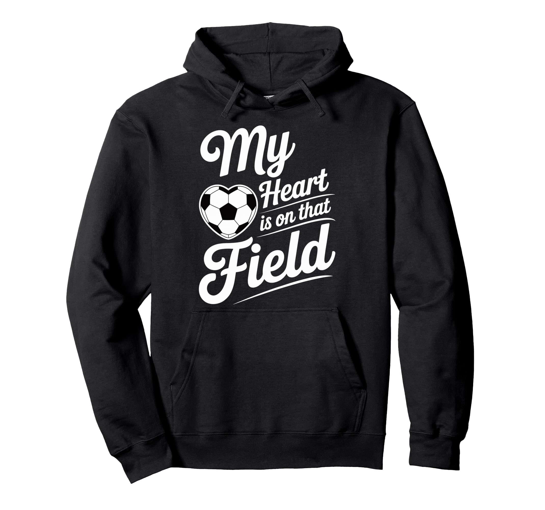 My Heart Is That Field Soccer Player Fan Hoodie - Minimalist Print Unisex - T-Shirt, Sweatshirt, Hoodie