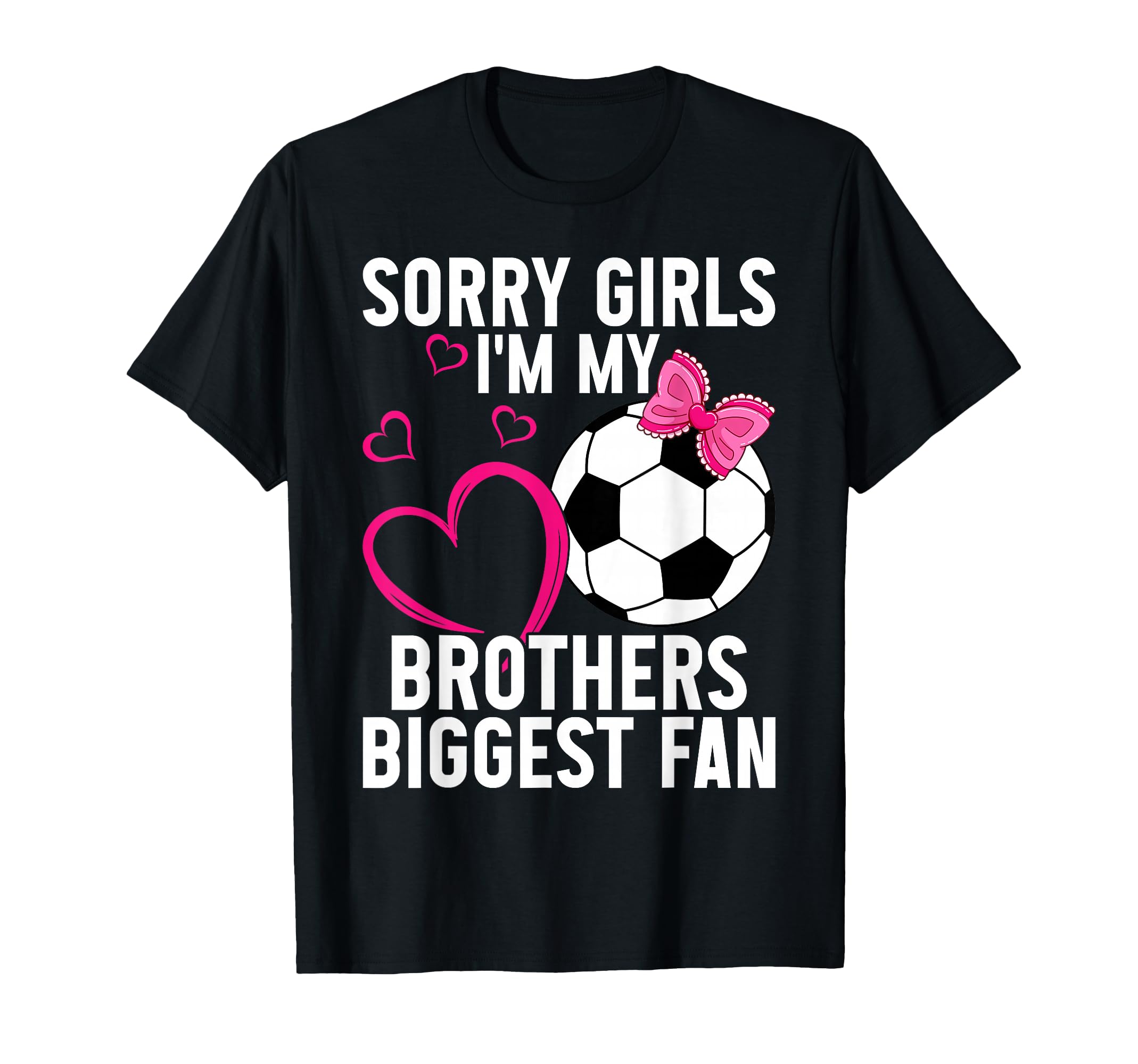 Soccer Sister Biggest Fan Little T-Shirt - Custom Art Print for Adults - T-Shirt, Sweatshirt, Hoodie