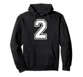 2 Number Two Team Sports Matching Varsity Hoodie - Graphic Print Unisex - T-Shirt, Sweatshirt, Hoodie