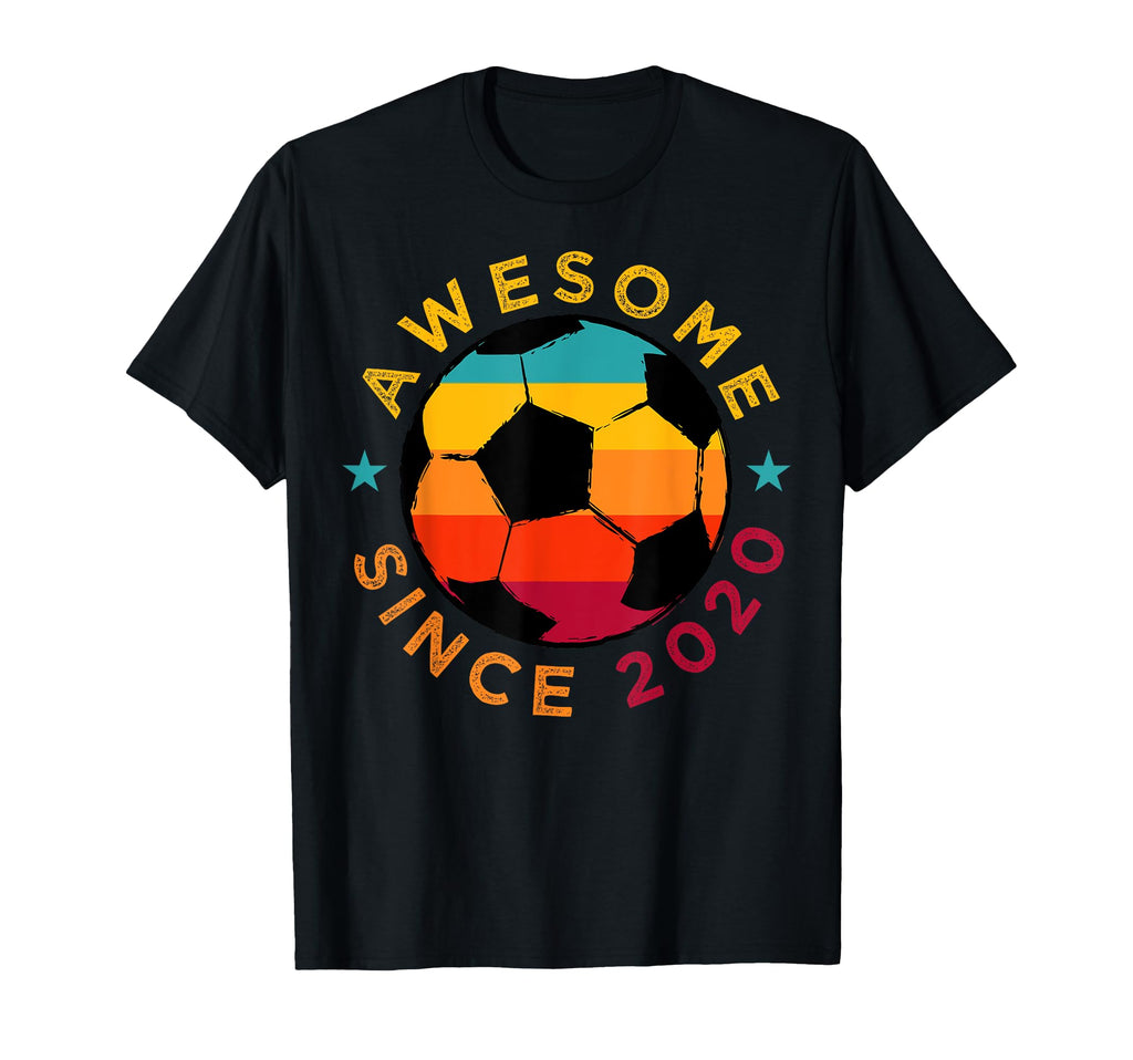 Awesome Since 2020 Soccer Birthday T-Shirt - Unique Graphic Men Women - T-Shirt, Sweatshirt, Hoodie