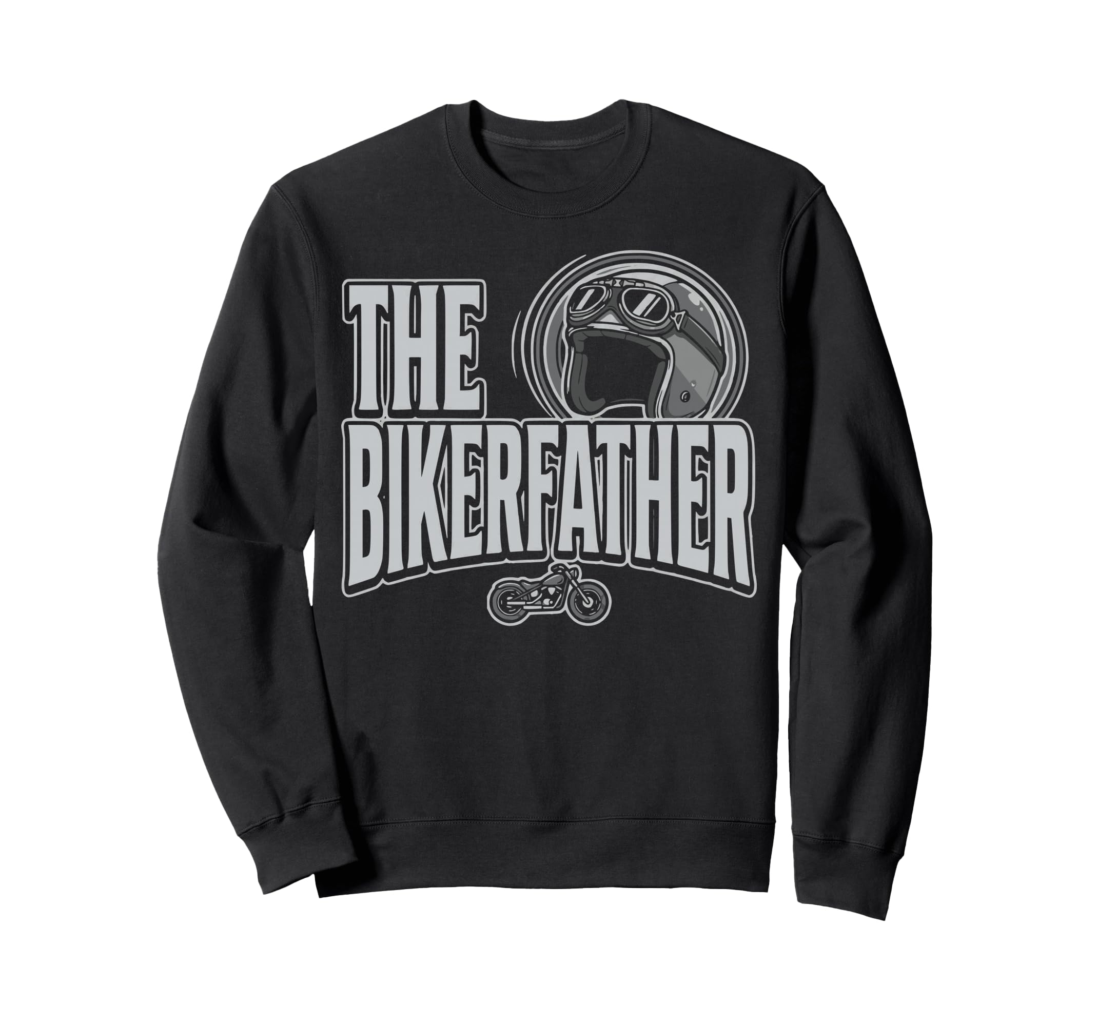Bikerfather Biking Biker Dad Sweatshirt - Custom Art Print Unisex - T-Shirt, Sweatshirt, Hoodie