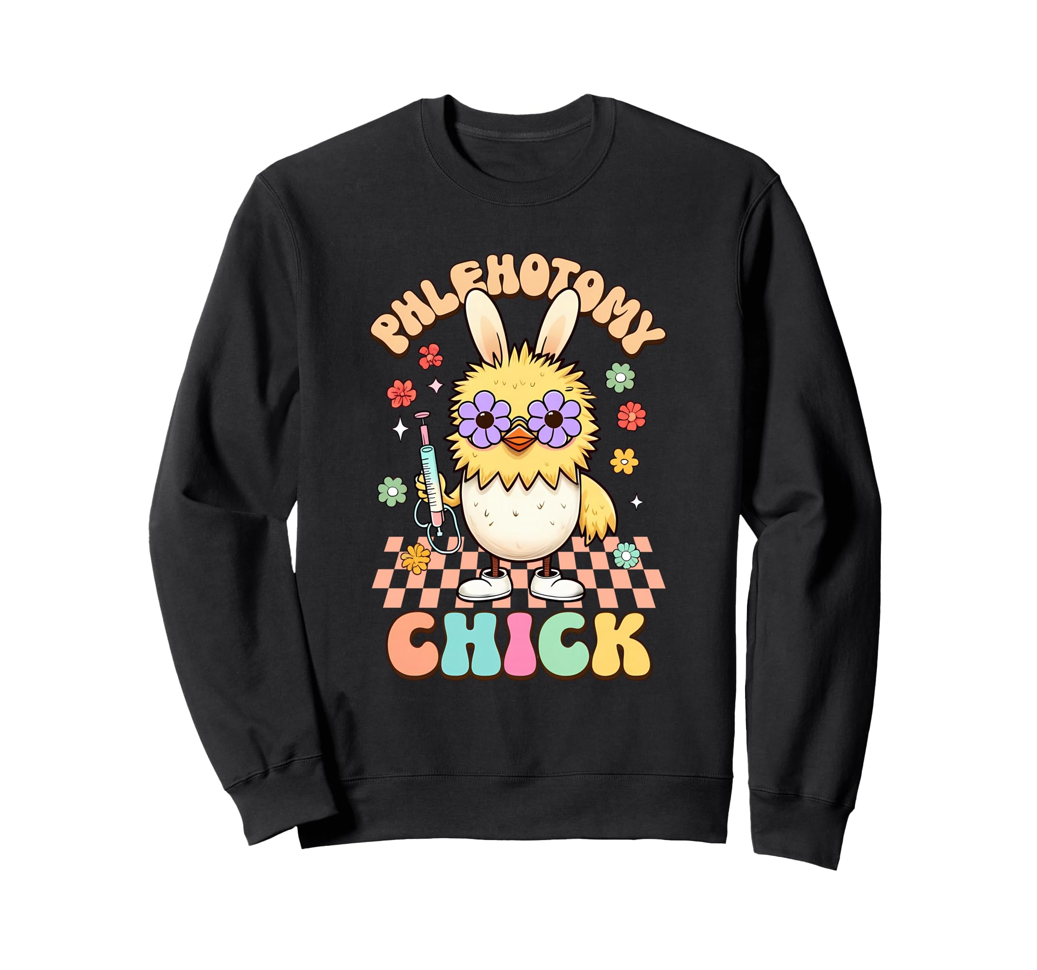 Funny Phlebotomist Bunny Chick Sweatshirt - Streetwear Style Men Women - T-Shirt, Sweatshirt, Hoodie
