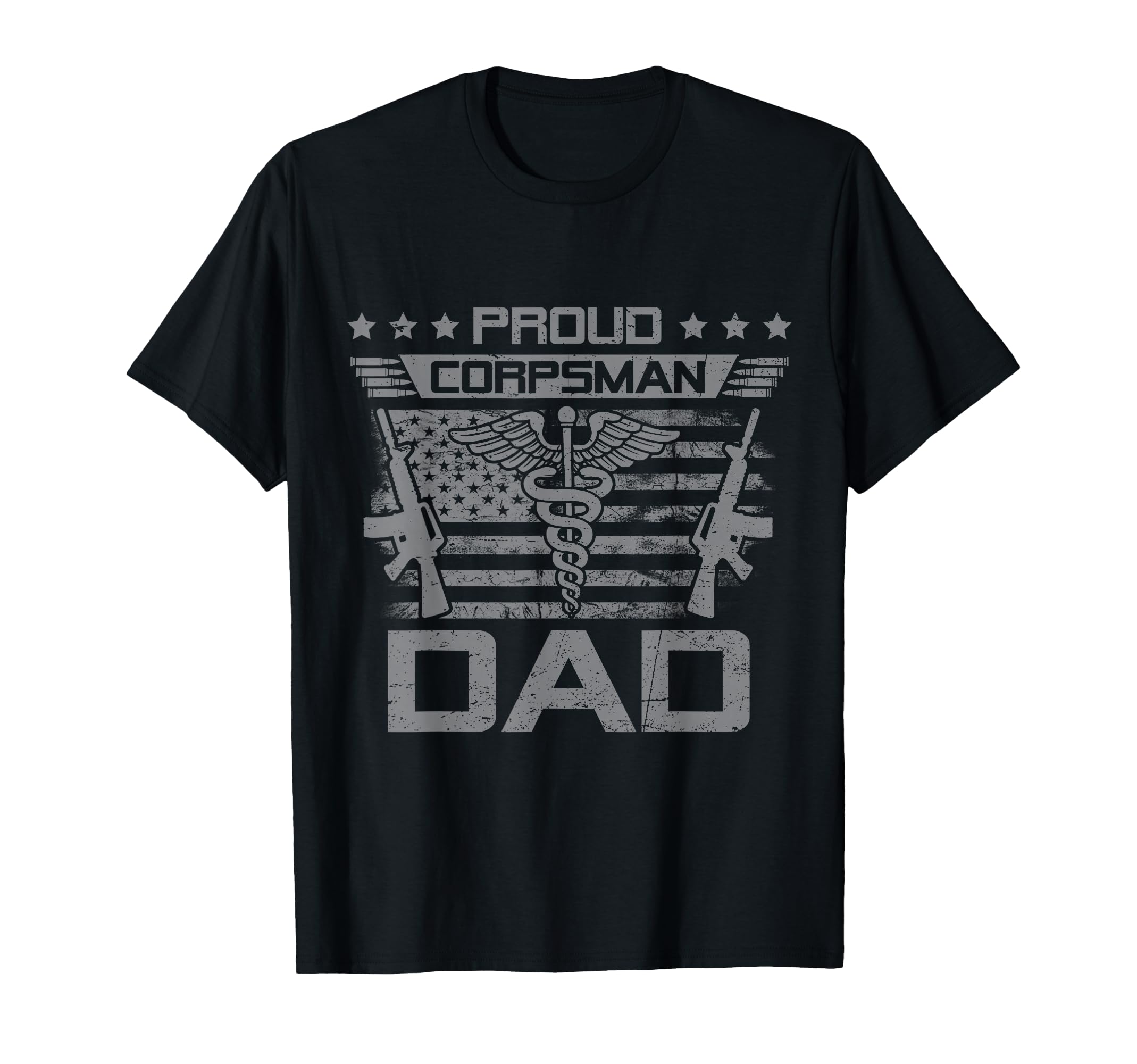 Proud Corpsman Dad Flag Usa Family T-Shirt - Aesthetic Graphic for Adults - T-Shirt, Sweatshirt, Hoodie