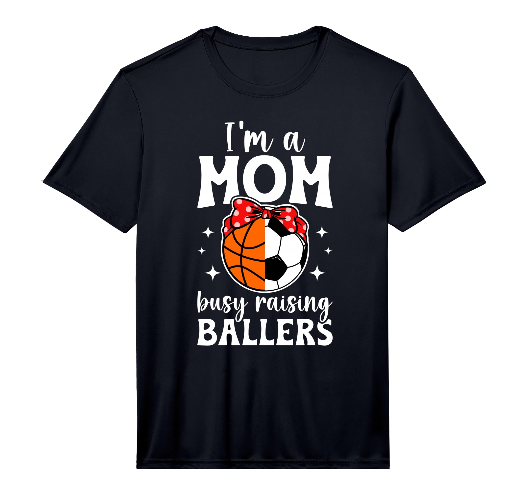 Mens Im Mom Busy Raising Ballers Soccer T-Shirt - Minimalist Print Unisex - T-Shirt, Sweatshirt, Hoodie