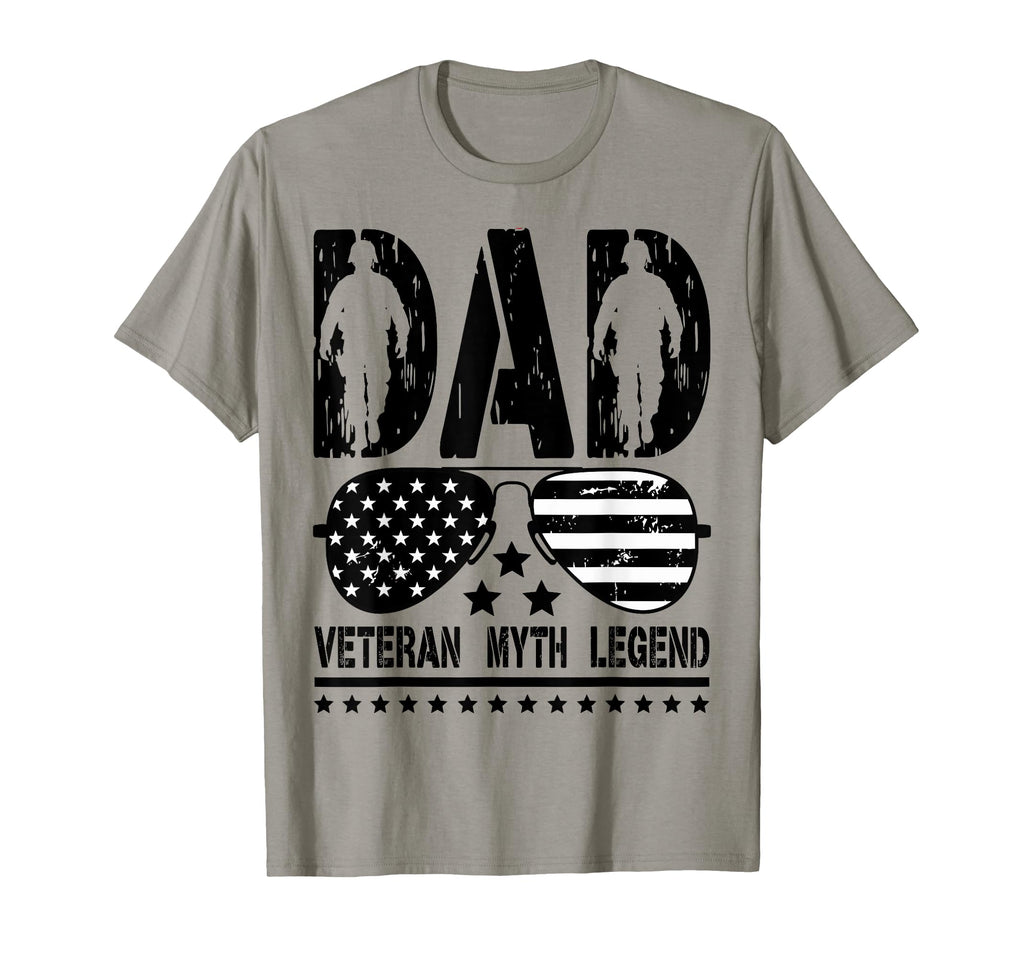Dad Veteran Myth Legend Fathers Day Dad T-Shirt - Novelty Apparel Unisex - T-Shirt, Sweatshirt, Hoodie