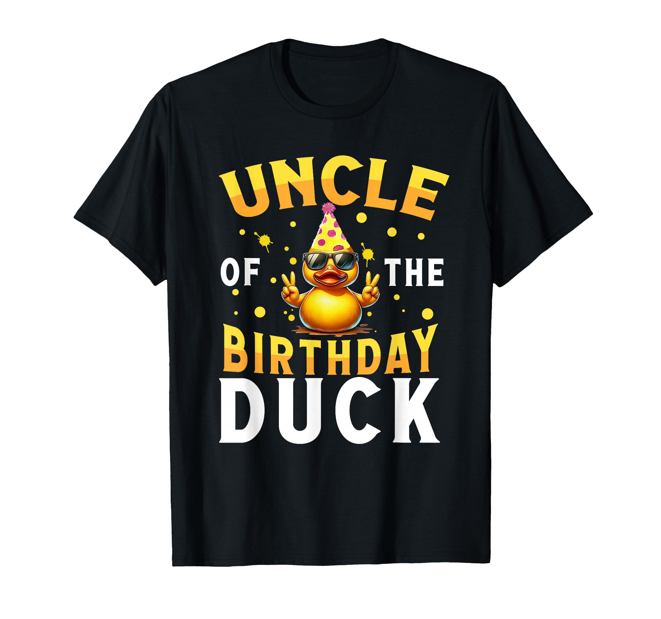 Funny Uncle Birthday Duck Crew T-Shirt - Aesthetic Graphic for Adults - T-Shirt, Sweatshirt, Hoodie