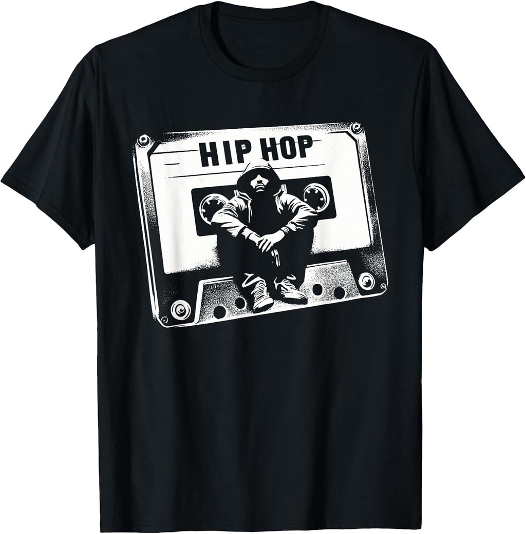Vintage Cassette Tape Hip Hop Music 80s 90s Retro - Adult & Kids T-Shirts, Sweatshirts & Hoodies apparel design preview 1