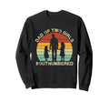 Dad Two Outnumbered Fathers Day Sweatshirt - Streetwear Style Men Women - T-Shirt, Sweatshirt, Hoodie