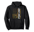 Army Uncle American Flag Camouflage Hoodie - Fun Novelty Design Unisex - T-Shirt, Sweatshirt, Hoodie