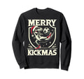 Soccer Dinosaur T Rex Merry Kickmas Sweatshirt - Unique Graphic for Adults - T-Shirt, Sweatshirt, Hoodie