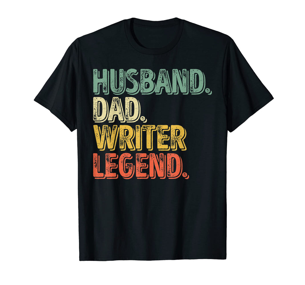 Mens Husband Dad Writer Legend Funny T-Shirt - Minimalist Print Men Women - T-Shirt, Sweatshirt, Hoodie