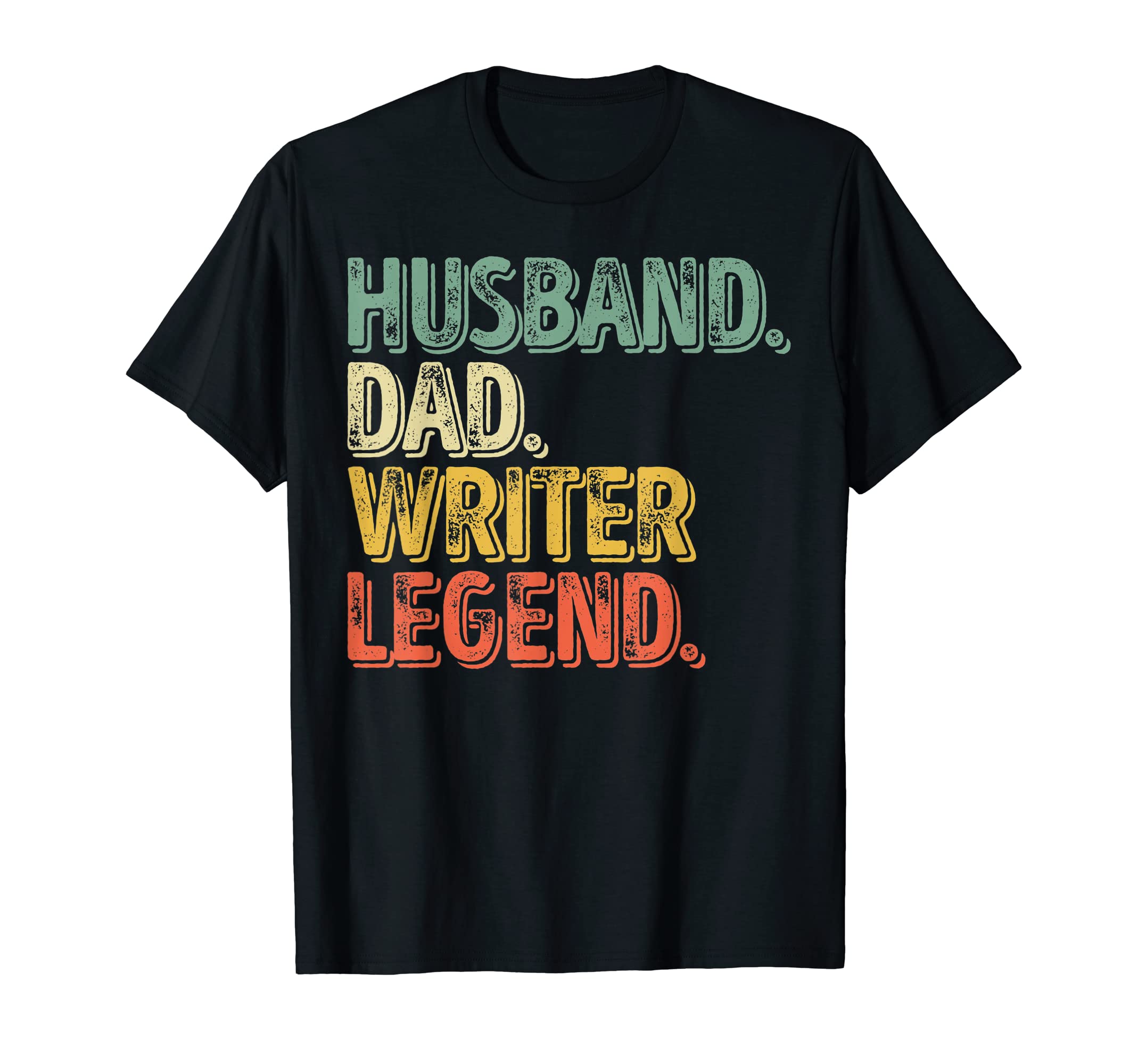 Mens Husband Dad Writer Legend Funny T-Shirt - Minimalist Print Men Women - T-Shirt, Sweatshirt, Hoodie