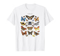 Entomology Butterfly Papillons Collage T-Shirt - Unique Graphic for Adults - T-Shirt, Sweatshirt, Hoodie