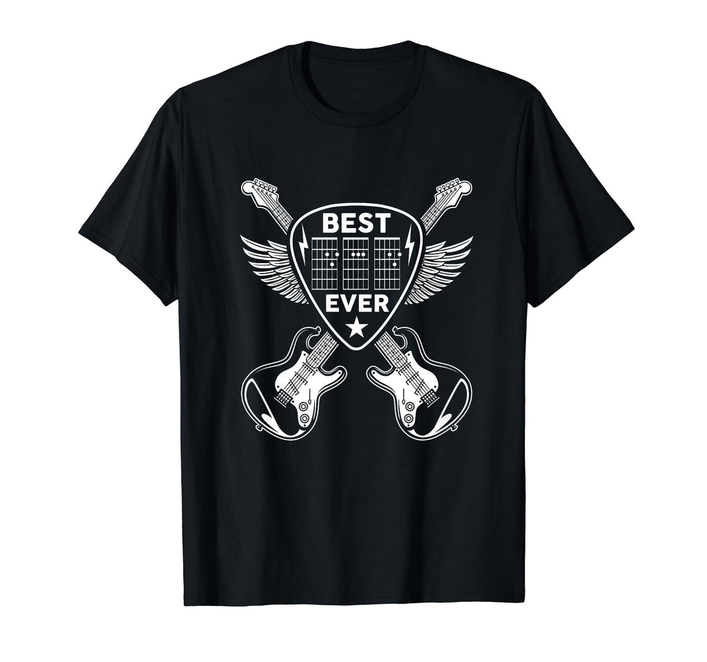Best Dad Ever Guitar Rocker T-Shirt - Fun Novelty Design for Adults - T-Shirt, Sweatshirt, Hoodie