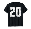 Sport Team Number 20 T-Shirt - Unique Graphic for Adults - T-Shirt, Sweatshirt, Hoodie
