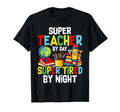 Super Teacher Day Super Tired Night T-Shirt - Aesthetic Graphic Men Women - T-Shirt, Sweatshirt, Hoodie