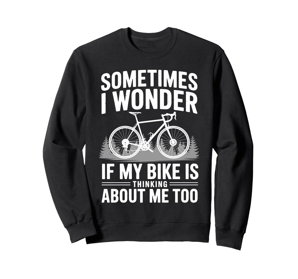 Cycling Art Bicyclist Bike Rider Sweatshirt - Minimalist Print Unisex - T-Shirt, Sweatshirt, Hoodie