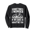 Cycling Art Bicyclist Bike Rider Sweatshirt - Minimalist Print Unisex - T-Shirt, Sweatshirt, Hoodie