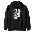 Poodle Owner Dog Lover Dog Breed Mom Hoodie - Minimalist Print for Adults - T-Shirt, Sweatshirt, Hoodie
