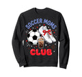 Soccer Moms Club Soccer Cleats Sweatshirt - Novelty Apparel for Adults - T-Shirt, Sweatshirt, Hoodie
