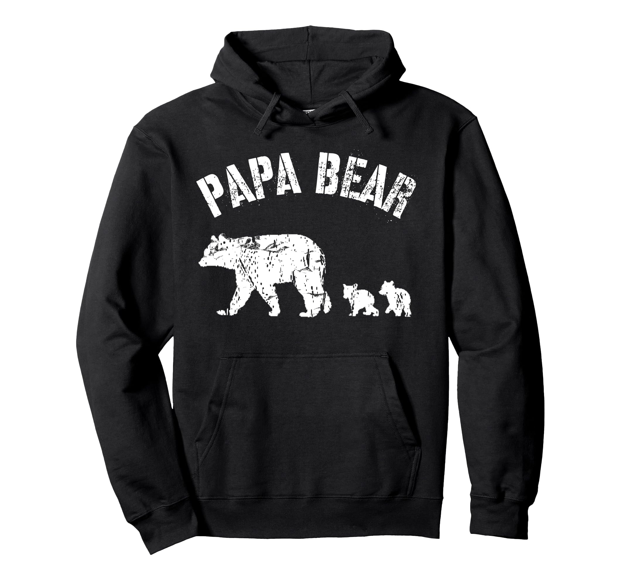 Papa Bear 2 Two Cubs Dad Father Hoodie - Aesthetic Graphic for Adults - T-Shirt, Sweatshirt, Hoodie