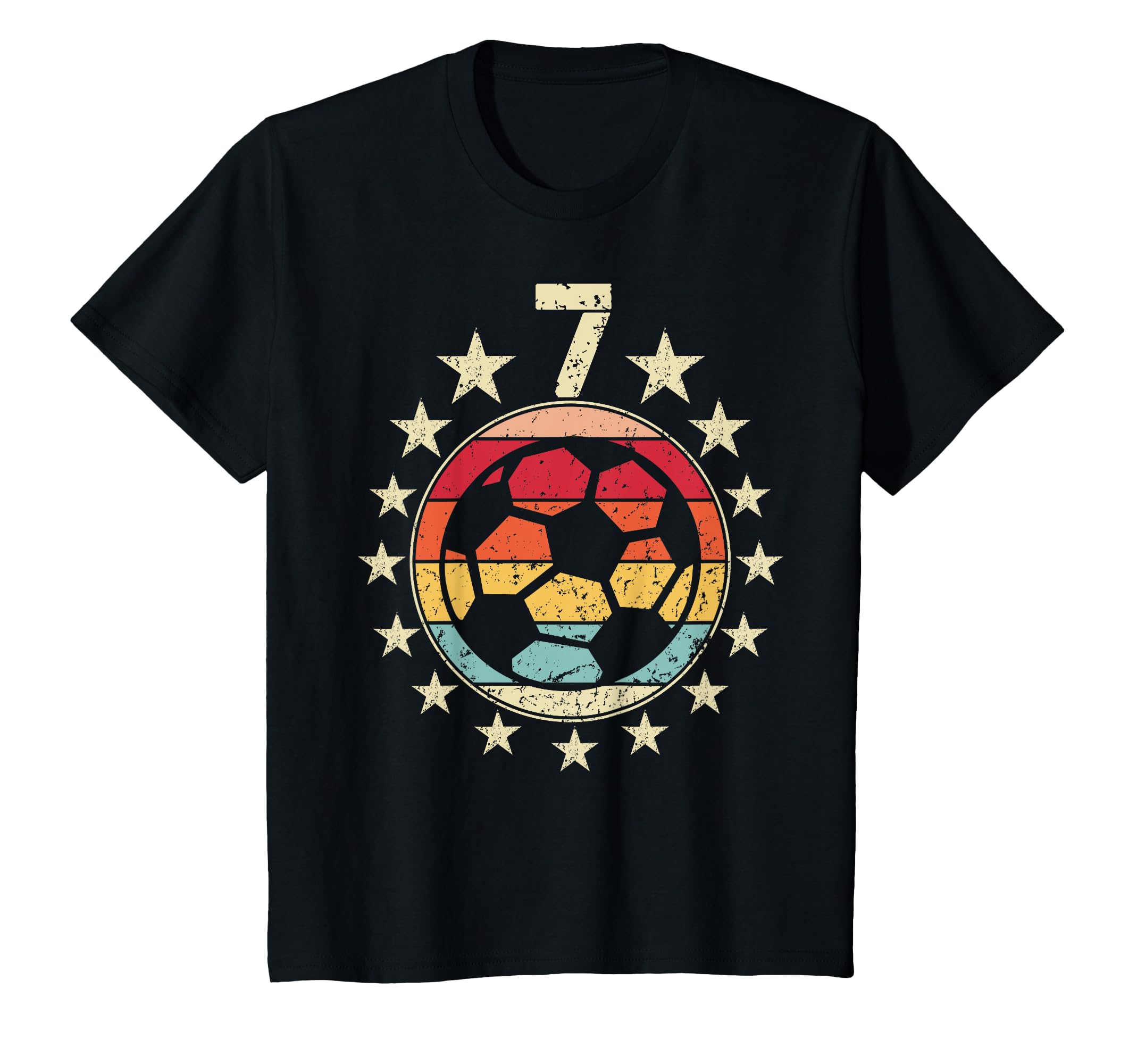 7Th Birthday Soccer Seventh 7 Year Old T-Shirt - Fun Novelty Design Unisex - T-Shirt, Sweatshirt, Hoodie