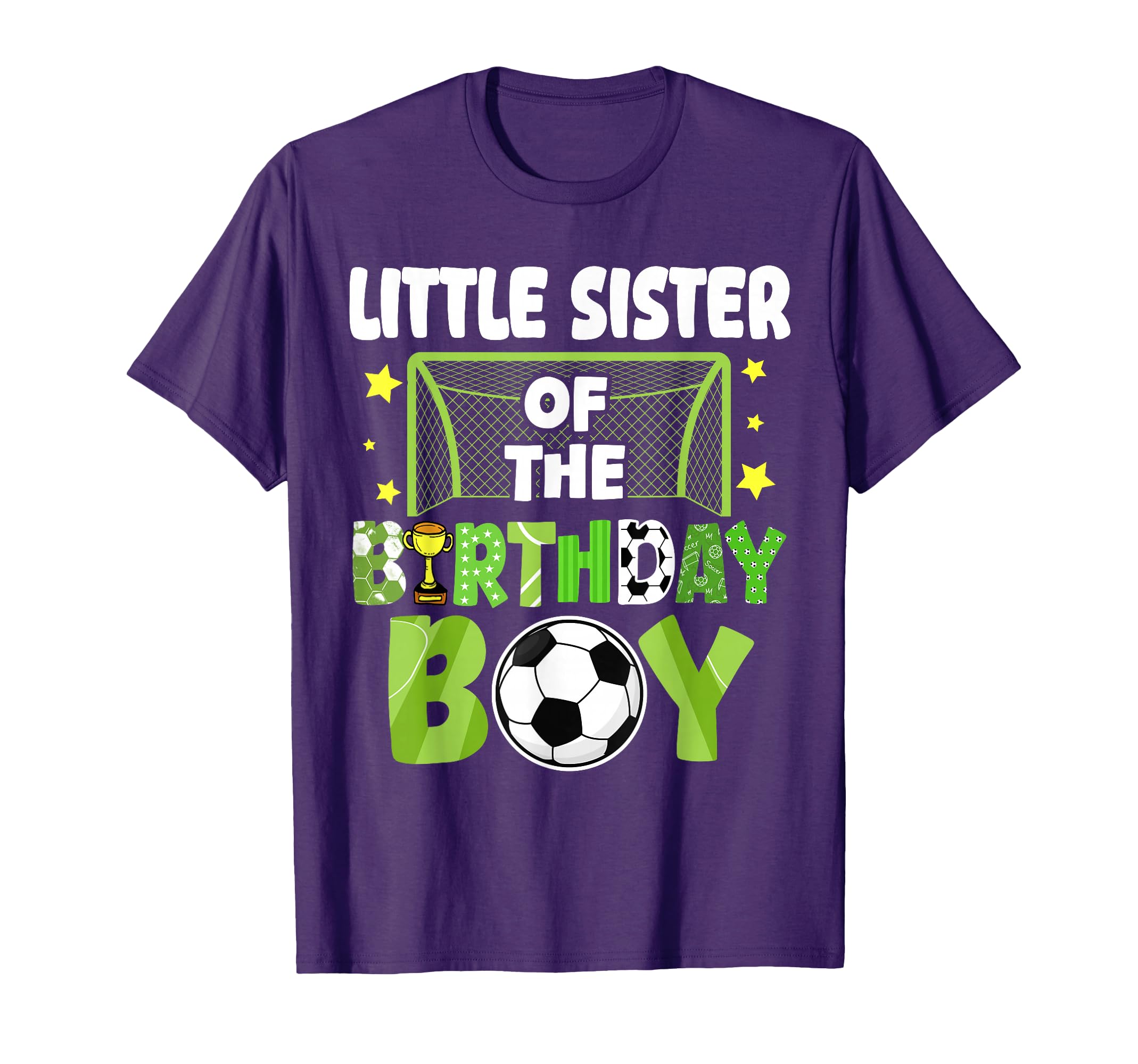 Soccer Little Sister Birthday T-Shirt - Casual Everyday Wear Men Women - T-Shirt, Sweatshirt, Hoodie