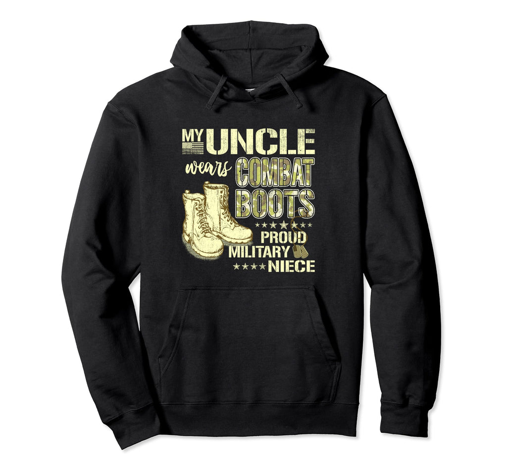 My Uncle Wears Combat Boots Proud Hoodie - Aesthetic Graphic for Adults - T-Shirt, Sweatshirt, Hoodie