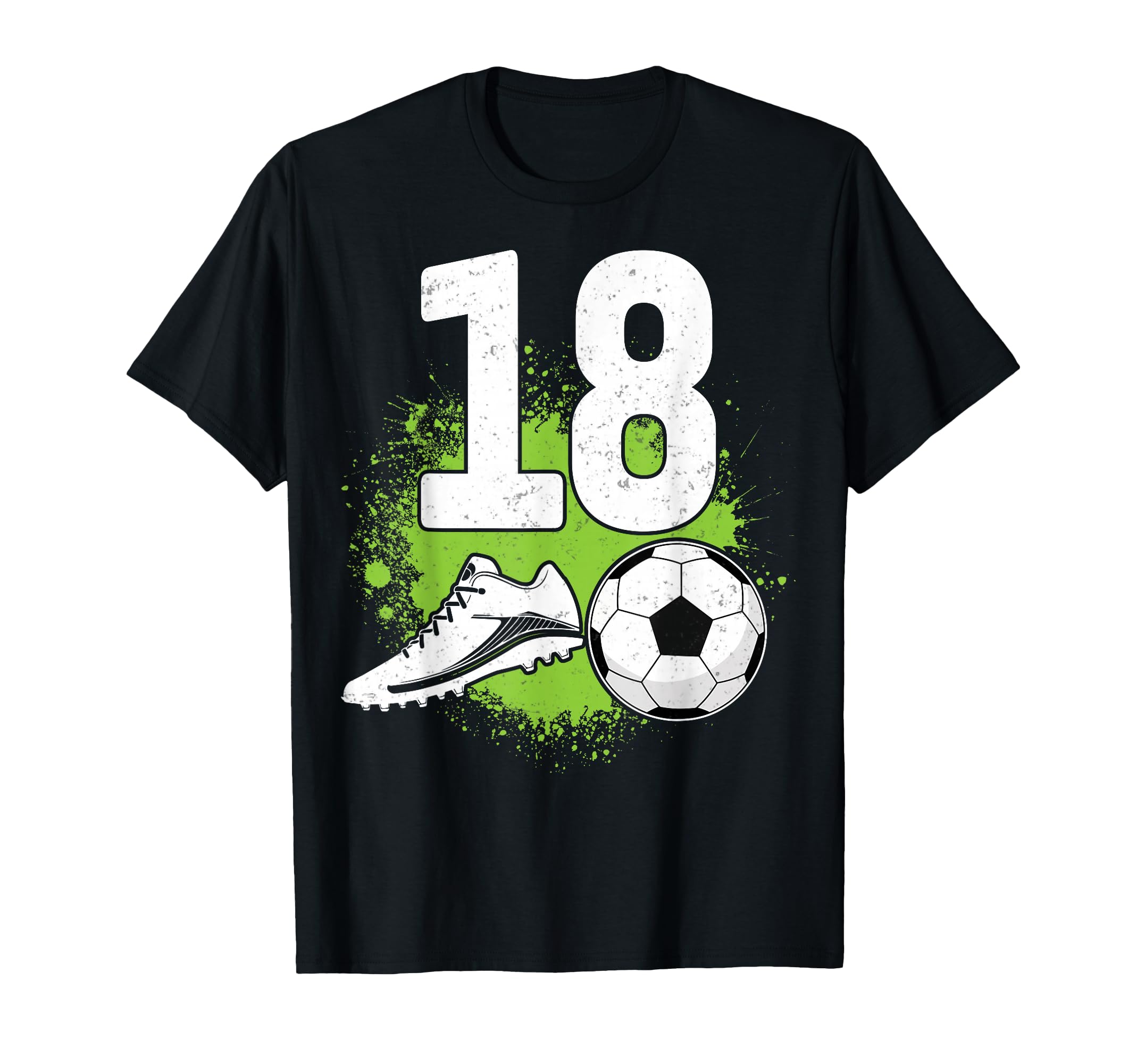 18 Years Old Soccer Player 18Th T-Shirt - Aesthetic Graphic for Adults - T-Shirt, Sweatshirt, Hoodie