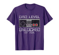 Dad Level Unlocked 2024 I Leveled Up T-Shirt - Minimalist Print Men Women - T-Shirt, Sweatshirt, Hoodie