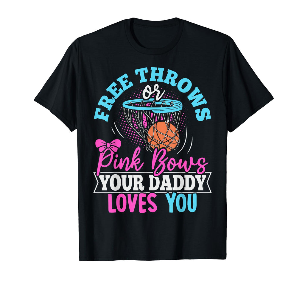 Gender Reveal Basketball Basketball T-Shirt - Fun Novelty Design Men Women - T-Shirt, Sweatshirt, Hoodie