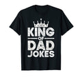 King Dad Jokes Rad Jokes Humorous Daddy T-Shirt - Unique Graphic Men Women - T-Shirt, Sweatshirt, Hoodie