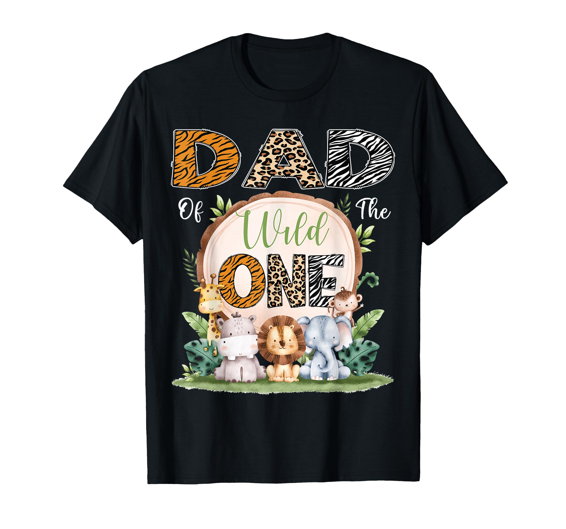Dad Wild One First Birthday Safari T-Shirt - Aesthetic Graphic for Adults - T-Shirt, Sweatshirt, Hoodie