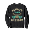 Worlds Coolest Godfather Motorcycle Sweatshirt - Fun Novelty Design Unisex - T-Shirt, Sweatshirt, Hoodie