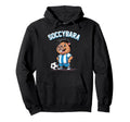 Soccybara Delight Funny Capybara Football Hoodie - Graphic Print Unisex - T-Shirt, Sweatshirt, Hoodie