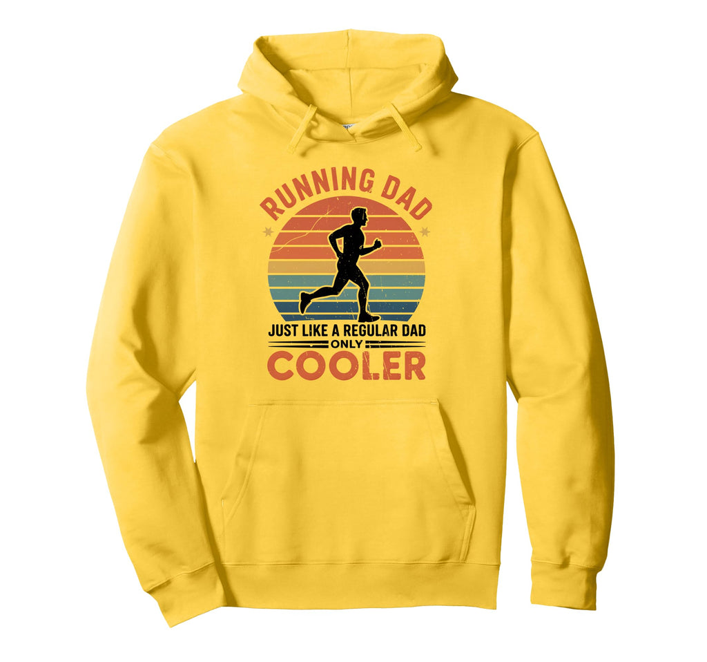 Running Dad Funny Marathon Runner Fathers Hoodie - Trendy Graphic Unisex - T-Shirt, Sweatshirt, Hoodie
