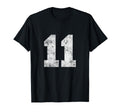 Lucky Number 11 Birthday Sports Player T-Shirt - Unique Graphic for Adults - T-Shirt, Sweatshirt, Hoodie