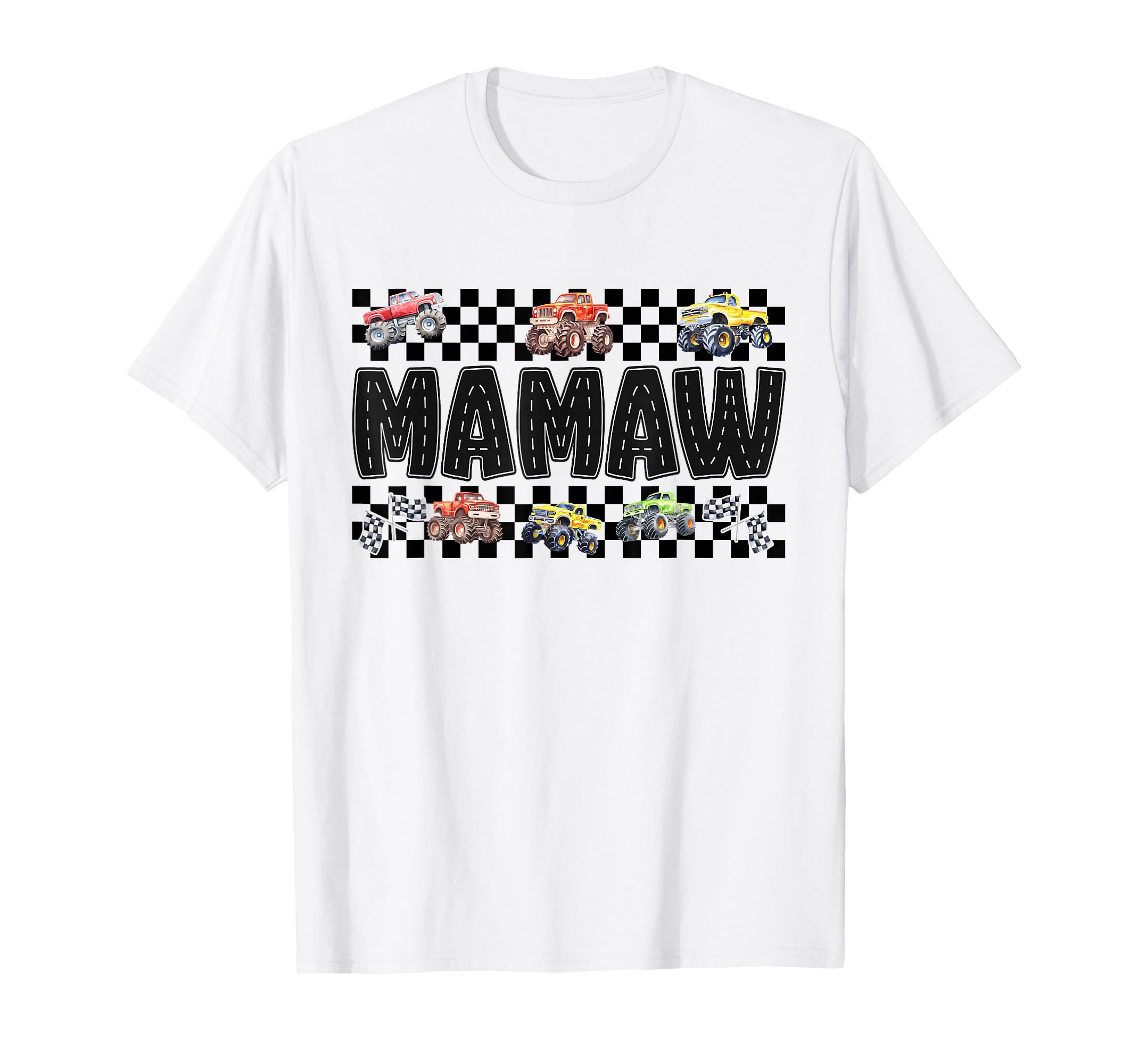 Mamaw Monster Truck Family Crew T-Shirt - Novelty Apparel Men Women - T-Shirt, Sweatshirt, Hoodie
