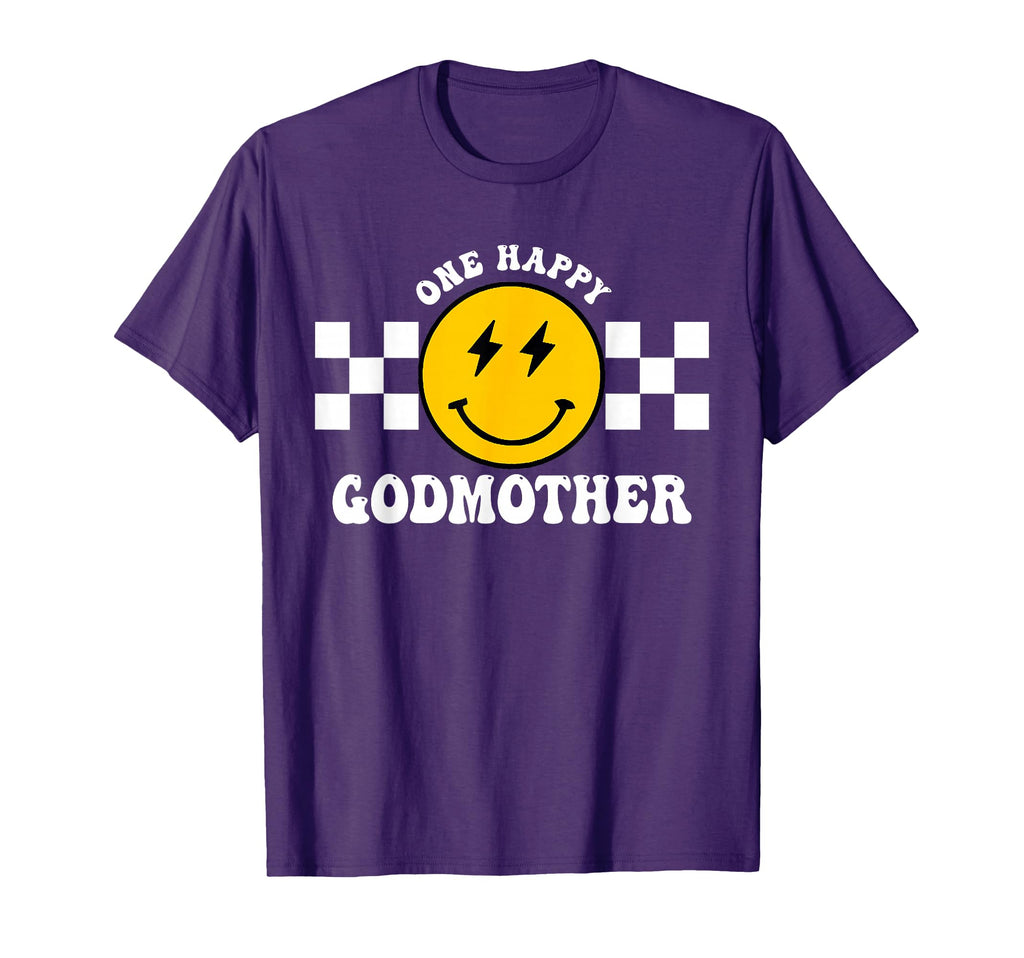 One Happy Dude 1St Birthday One Godmother T-Shirt - Novelty Apparel Unisex - T-Shirt, Sweatshirt, Hoodie