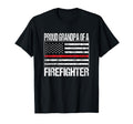 Proud Grandpa Firefighter Fireman Support T-Shirt - Graphic Print Unisex - T-Shirt, Sweatshirt, Hoodie