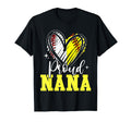 Proud Nana Baseball Softball Heart T-Shirt - Graphic Print for Adults - T-Shirt, Sweatshirt, Hoodie