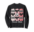 Soccer Mom Coquette Bow Soccer Sweatshirt - Minimalist Print for Adults - T-Shirt, Sweatshirt, Hoodie