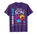 I Wear Blue My Son Autism Awareness Mom T-Shirt - Aesthetic Graphic Unisex - T-Shirt, Sweatshirt, Hoodie